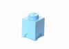 Cutie depozitare lego 1x1 albastru deschis