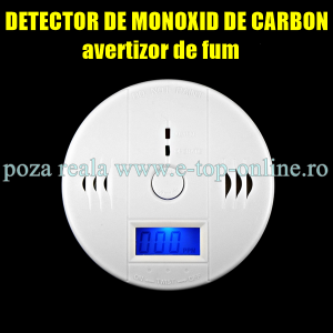 Avertizor Detector Senzor Fum Monoxid De Carbon