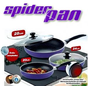 Spider Pan Set 3 Tigai Titanium Antiaderente