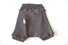 Pantaloni scurti din lana merinos, protectie de scutec, Silver Grey