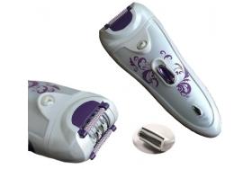 Epilator 2 in 1 Gemei Brown 2122, 3W, acumulatori inclusi, LED