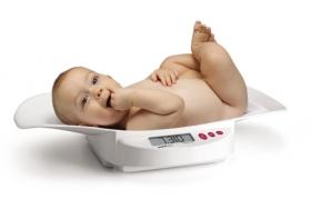 Cantar pentru bebelusi Bodyform BM4500, max. 20 kg, calibrare automata, sistem supragreutate