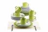 Set farfurii ceramica 30 piese, patrate, blaumann 2037-1, verde