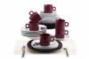 Set farfurii ceramica 30 piese, patrate, blaumann 2037-4, mov