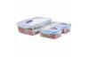 Set 3 caserole cu supapa Bohmann BH-72, garnitura de silicon