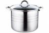 Oala inox cu capac blaumann bl-1011,gourmet line, 26cm, 9.5l, inox