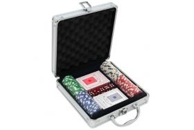Set Poker 100 piese, chipsuri, carti, geanta aluminiu