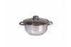 Oala cu capac din inox Zilan ZLN-7239, 2 litri, baza 3 straturi, inductie, manere ergonomice