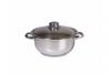 Oala cu capac din inox, 6 litri, baza din 3 straturi,