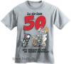 Motomania t-shirt  gr.xl*ich bin ueber 50* grau