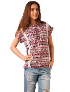 Bluza Casual "Aztec Lace" Pink&Blue