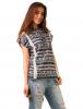 Bluza casual "aztec lace" brown&blue