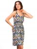 Rochie "early today" blue&yellow