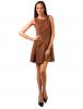 Rochie casual "today is your day" dark brown