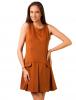 Rochie casual "today is your day" brown