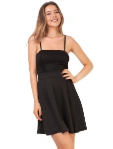 Rochie "Laced Texture" Black