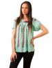Bluza panza "traditional embroidery" mint green&red