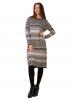 Rochie "funny geometry" grey&white