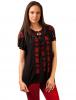 Bluza panza "love traditional embroidery" black&red