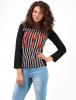 Bluza "striped nyc" black