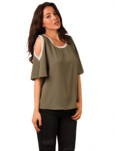 Bluza Voal "That's What I Said" Khaki