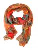 Esarfa lunga "multicolored love" orange