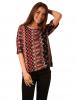 Bluza casual "it's growing" black&garnet