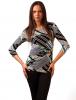 Bluza casual "abstract lines" black