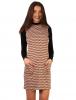 Rochie "Futuristic" Brown&Black