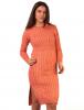 Rochie "off the cuff" salmon