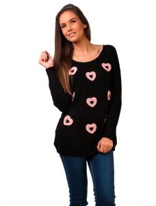 Pulover "Heart By Heart" Black