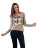 Bluza "meow selfie" grey