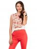 Bluza "crossed out bouquets" red