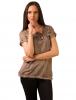 Tricou cu model "days of wild today" brown