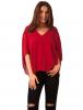 Bluza voal "satisfy my love" dark red