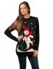 Pulover "christmas in town" black