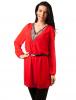 Bluza "girl with a pearl long" red