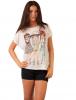 Tricou cu imprimeu "golden girls" white