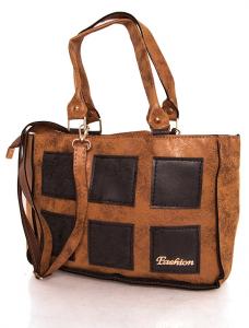 Geanta "Fashion Squares" Brown&Beige