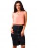 Top scurt "classic urban style" peach