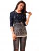 Bluza casual "you could be happy enough" navy