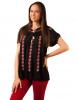 Bluza panza "traditional embroidery" black&red