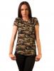 Tricou cu imprimeu "in love with army style"