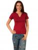 Tricou basic "como la flor" garnet