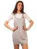 Rochie "travel with me" grey&white
