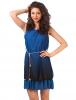 Rochie "freckled chain" blue