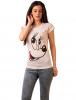 Tricou cu imprimeu "mickey's eyelashes" yellow&white