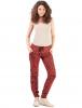 Pantaloni "more printed crop" coral