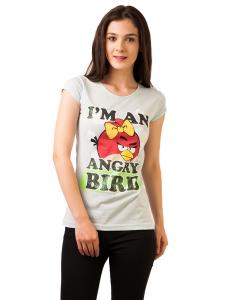 Tricou Cu Imprimeu "I'm An Angry Birds" Blue