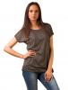 Tricou cu model "days of wild today" dark grey